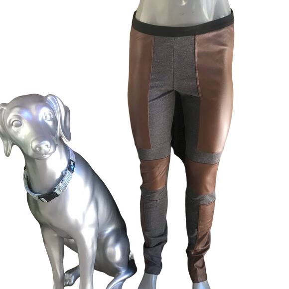 BCBG Riding Pants Brown Gray Zipped Ankles Women's Size Small - Picture 9 of 9